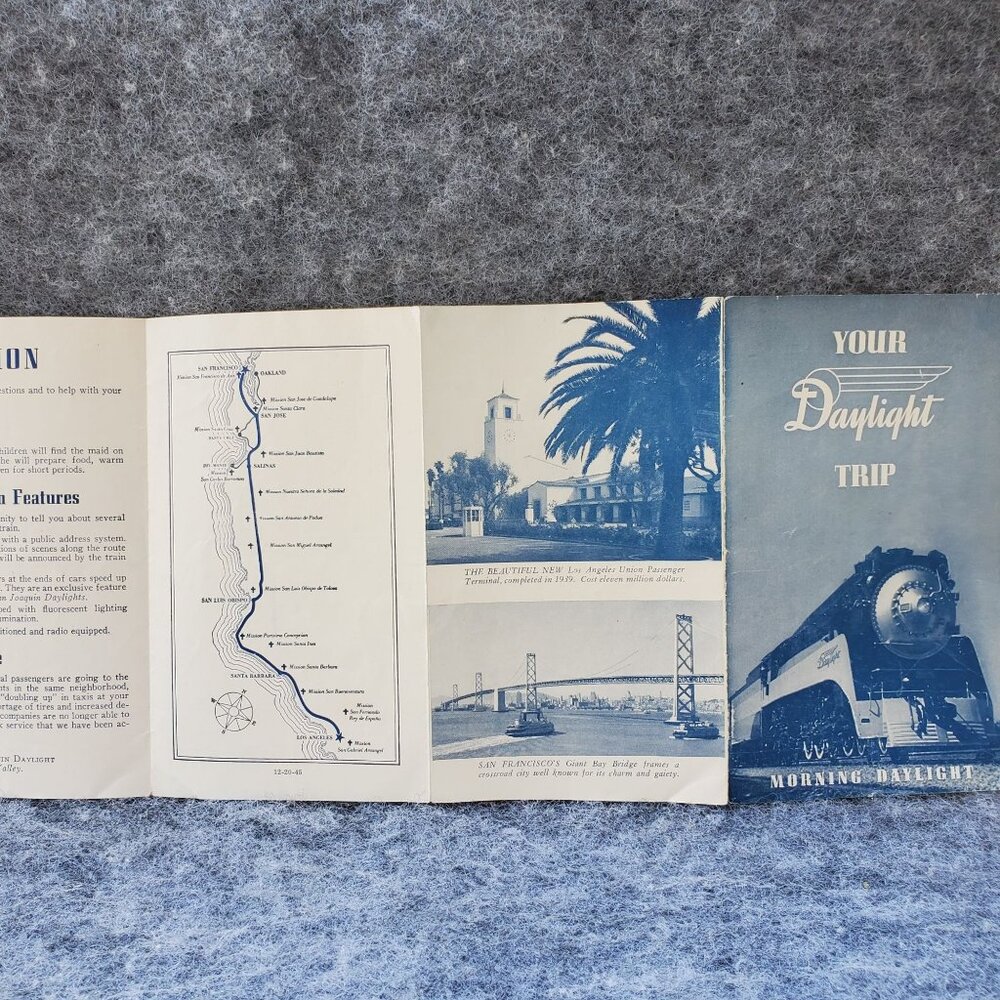 VTG Southern Pacific Railway Brochure Your Daylight Trip California Countryside - Picture 4 of 9